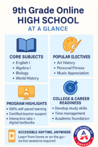 9th grade student online