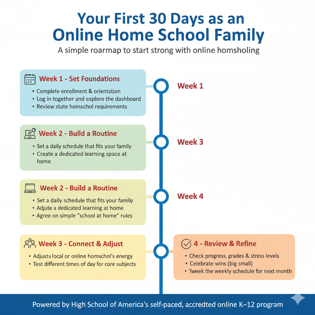 First 30 days as an online homeschool family