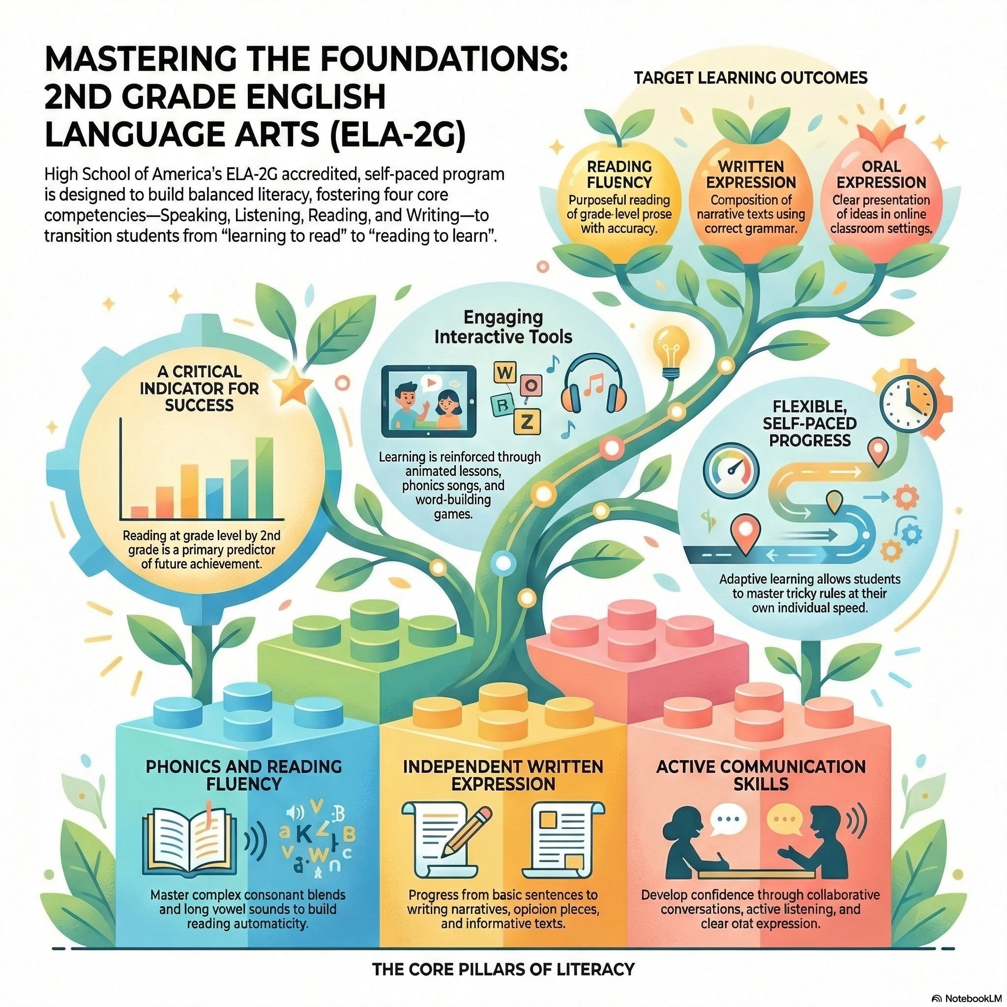 2nd Grade English Course Infographic