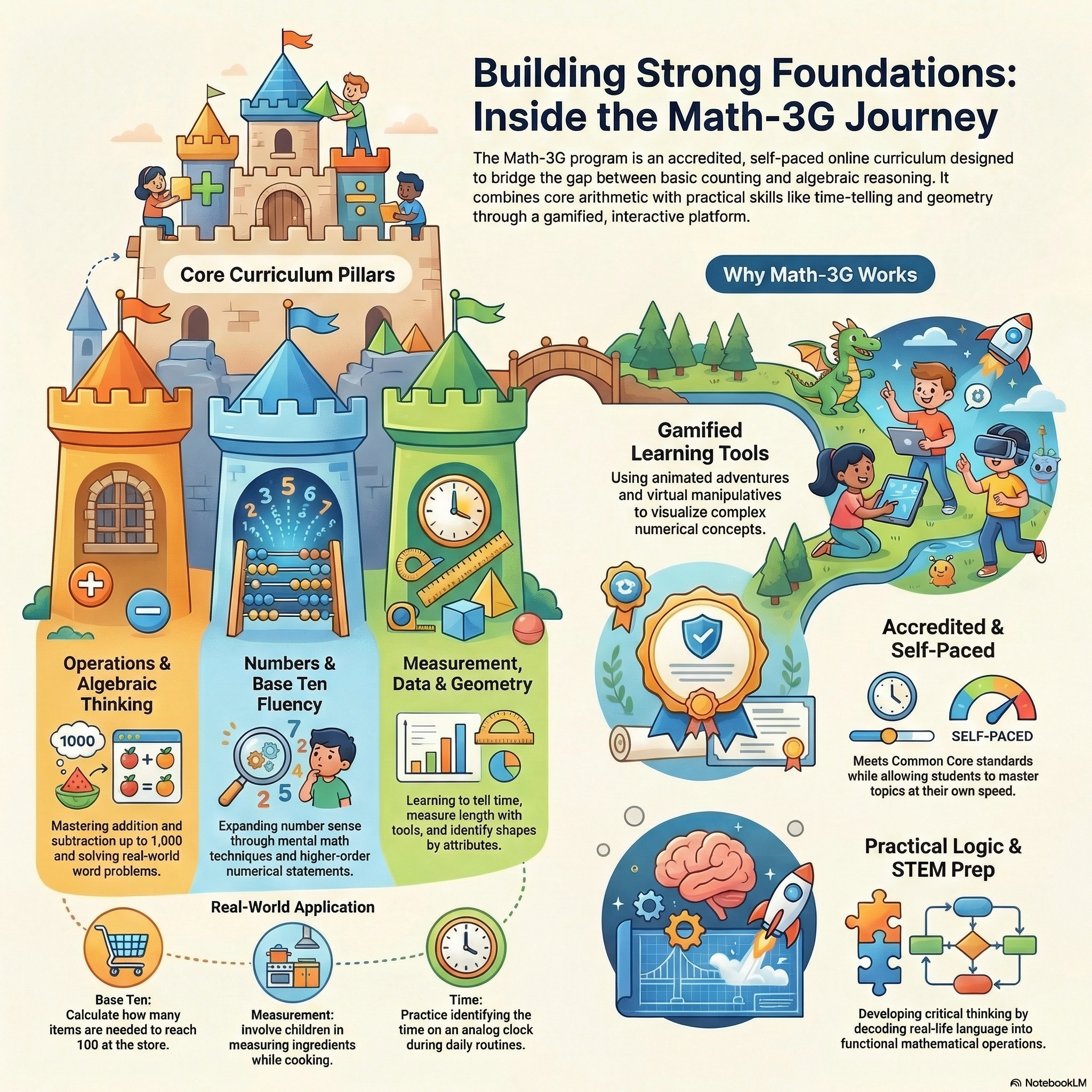 3rd Grade Mathematical Infographic