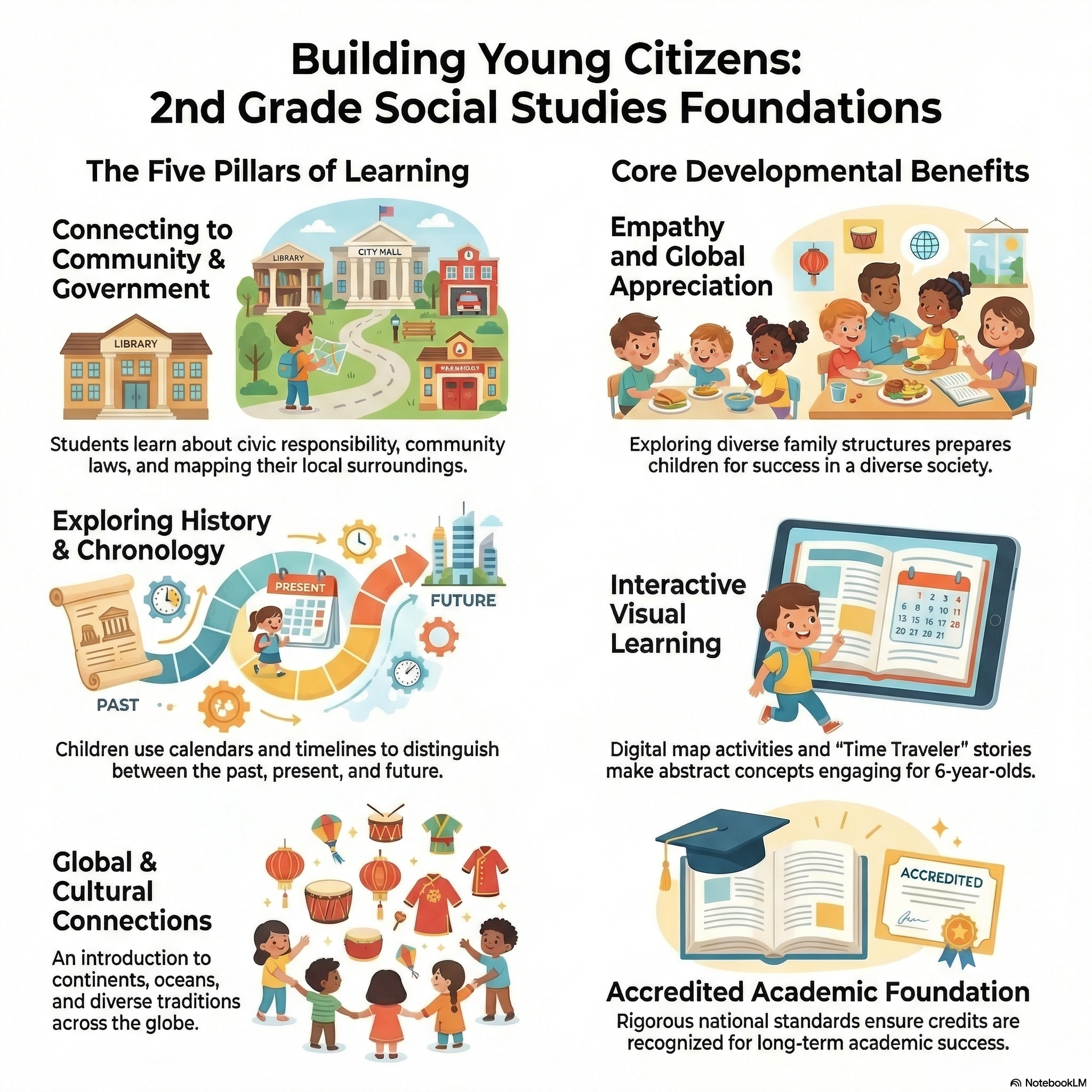2nd Grade Social Studies Course Infographic
