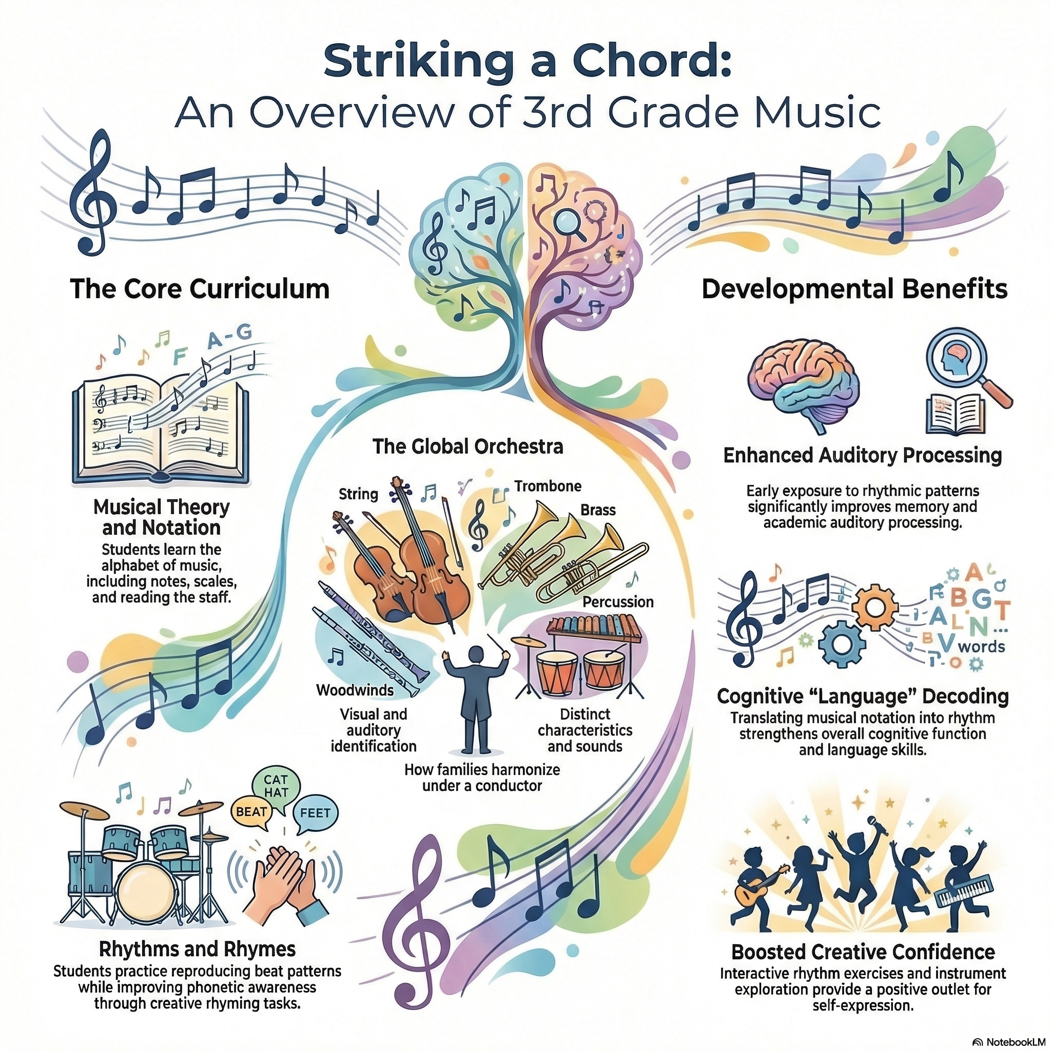 3rd Grade Music Course Infographic