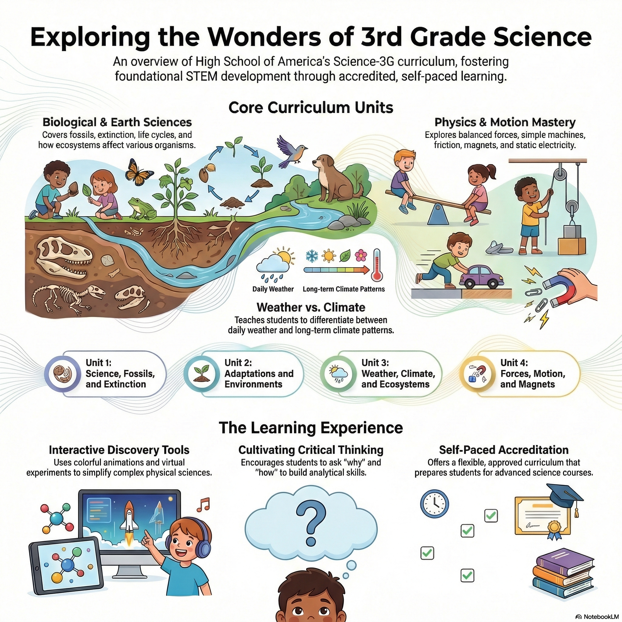 3rd Grade Science Course Infographic