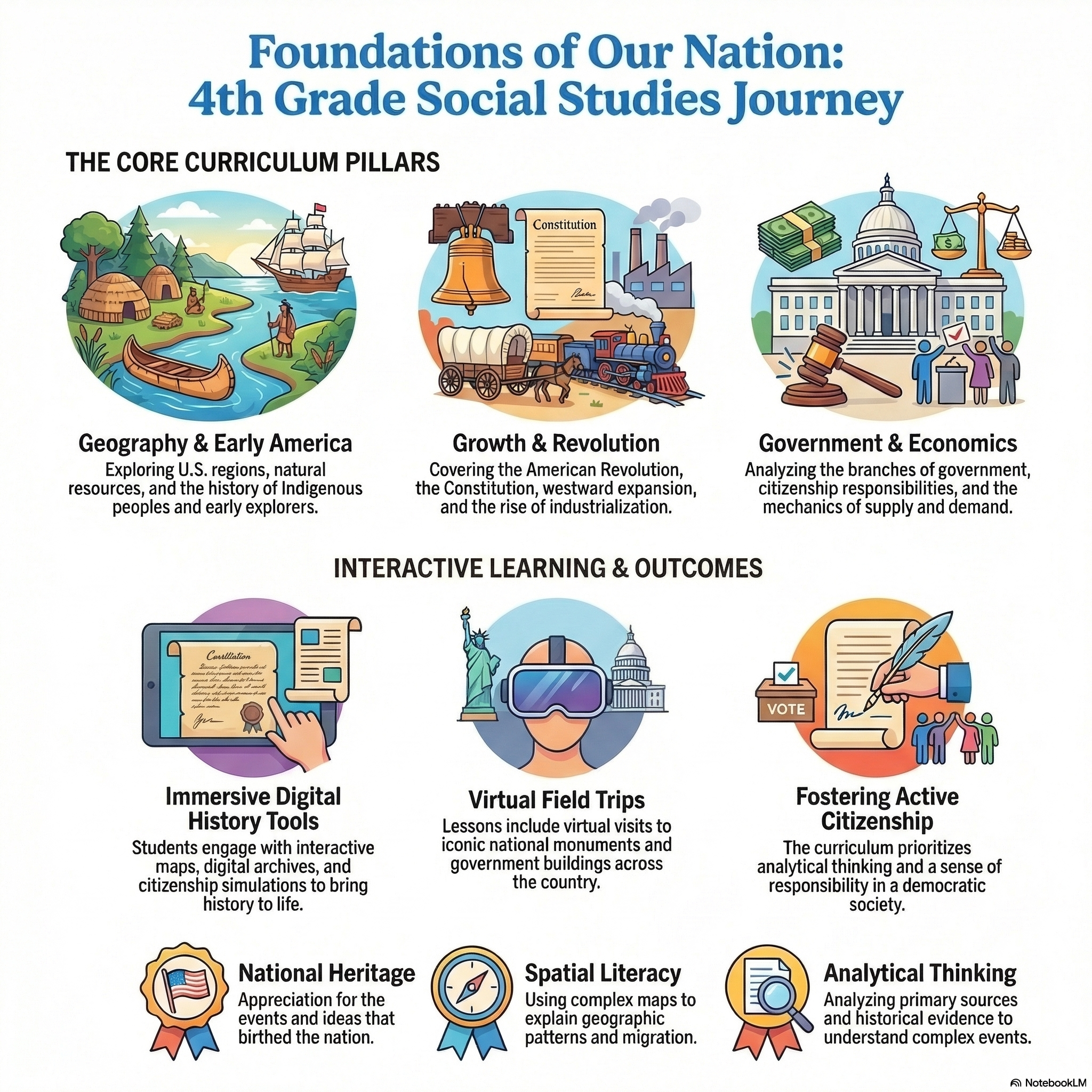 4th Grade Social Studies Infographic