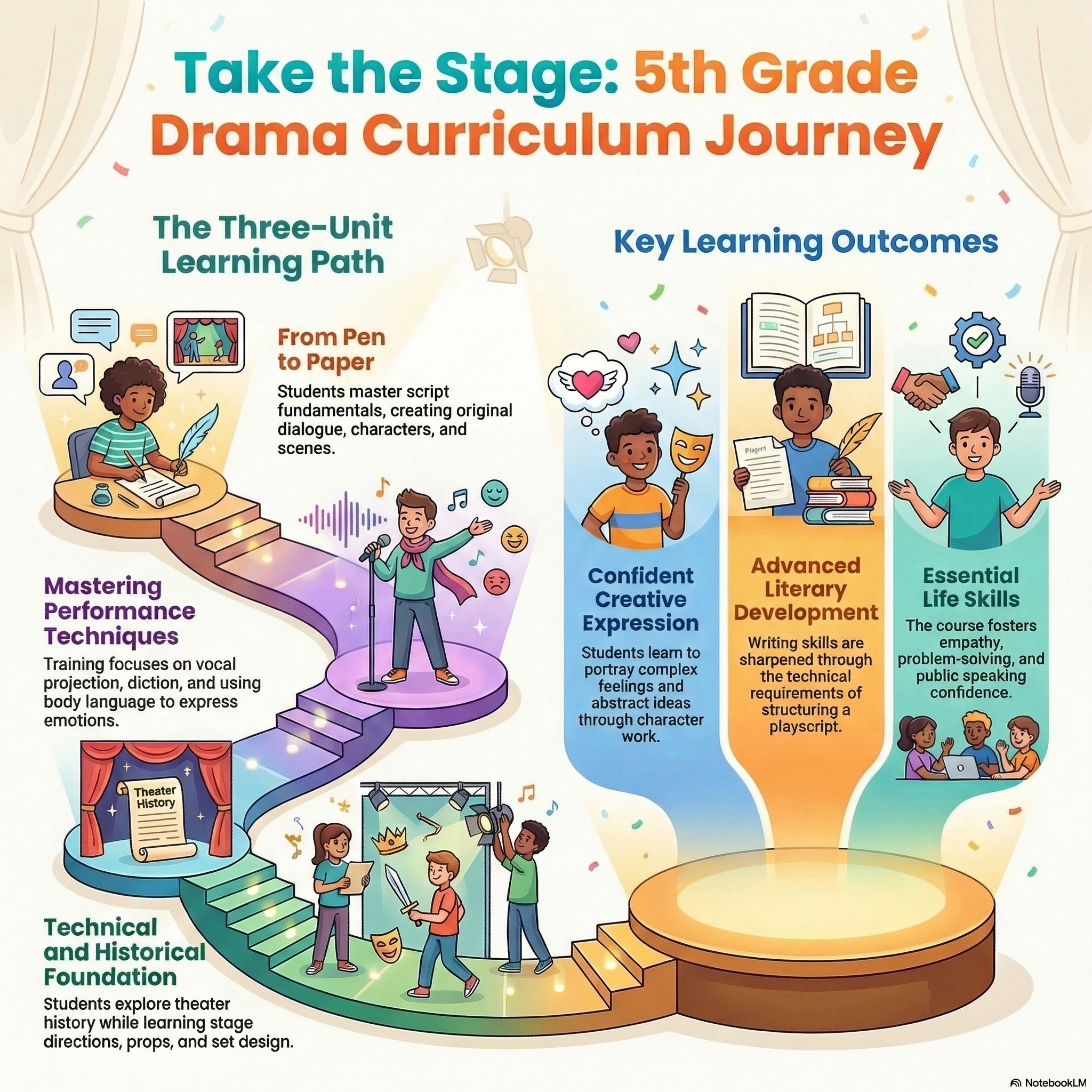 5th Grade Drama Course Infographic