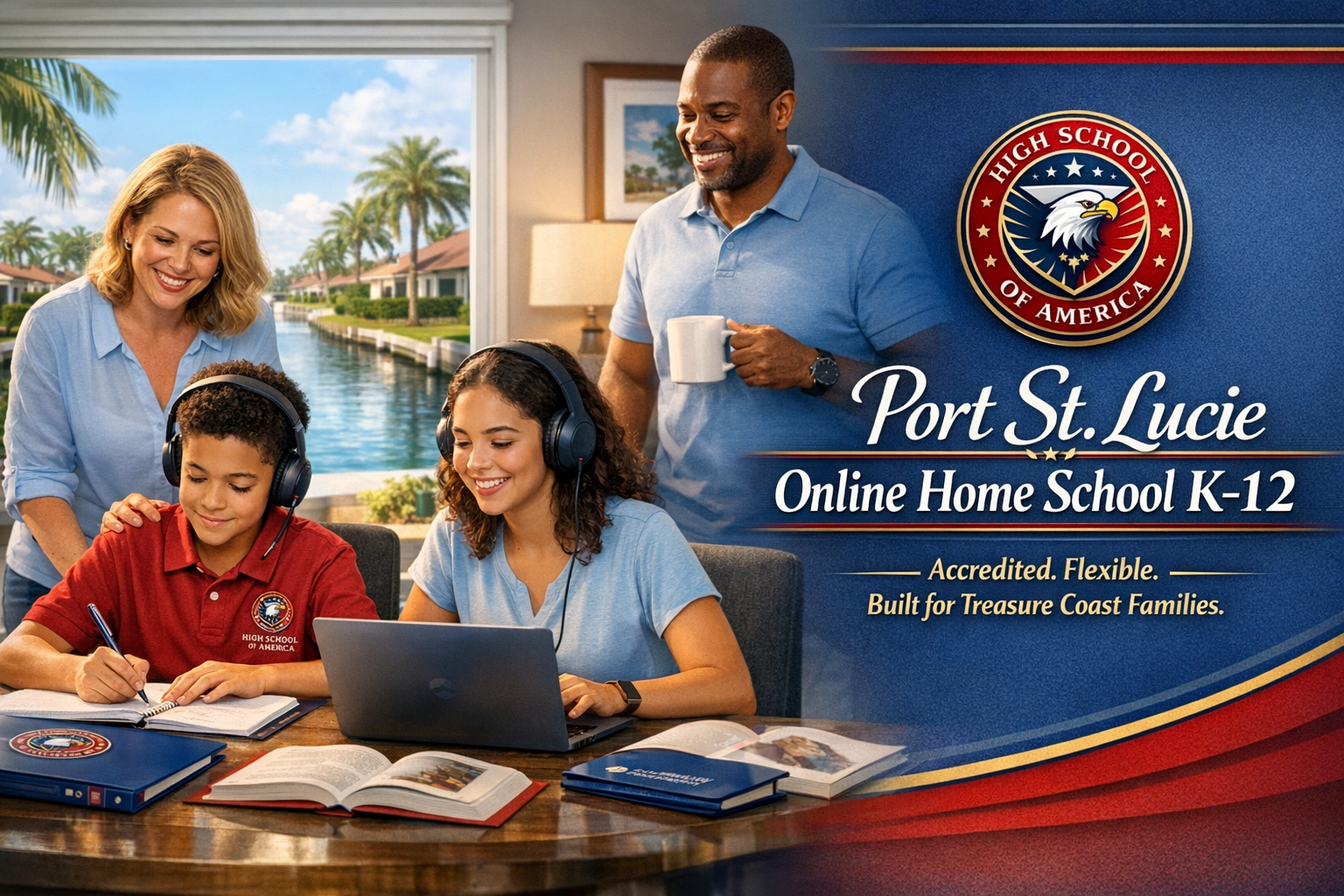 Port St. Lucie online home school K-12 learning in paradise hero image