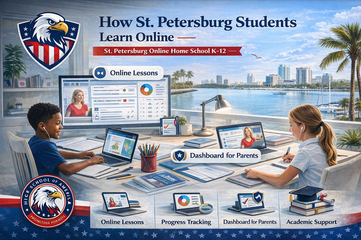 How St. Petersburg students learn online
