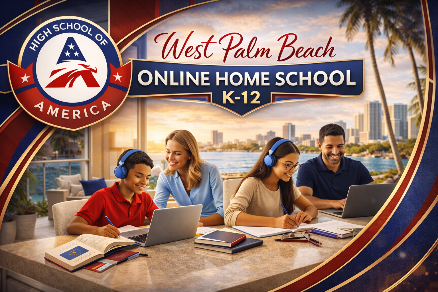 West Palm Beach online home school K-12 for Palm Beach County families