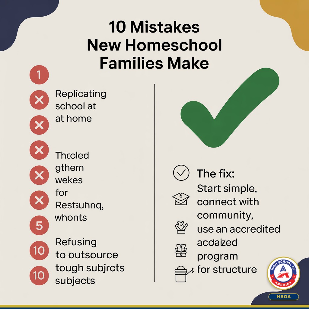 10 common mistakes new homeschool families make
