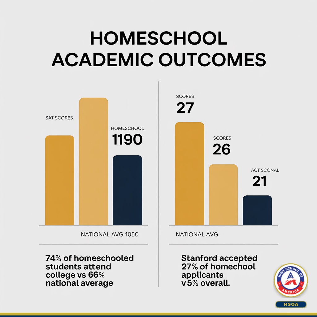 Homeschool academic outcomes - SAT, ACT scores, college attendance