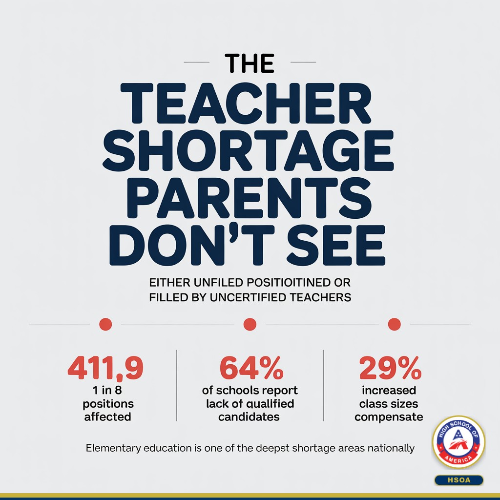 Teacher shortage data - 411,549 positions unfilled or filled by uncertified teachers