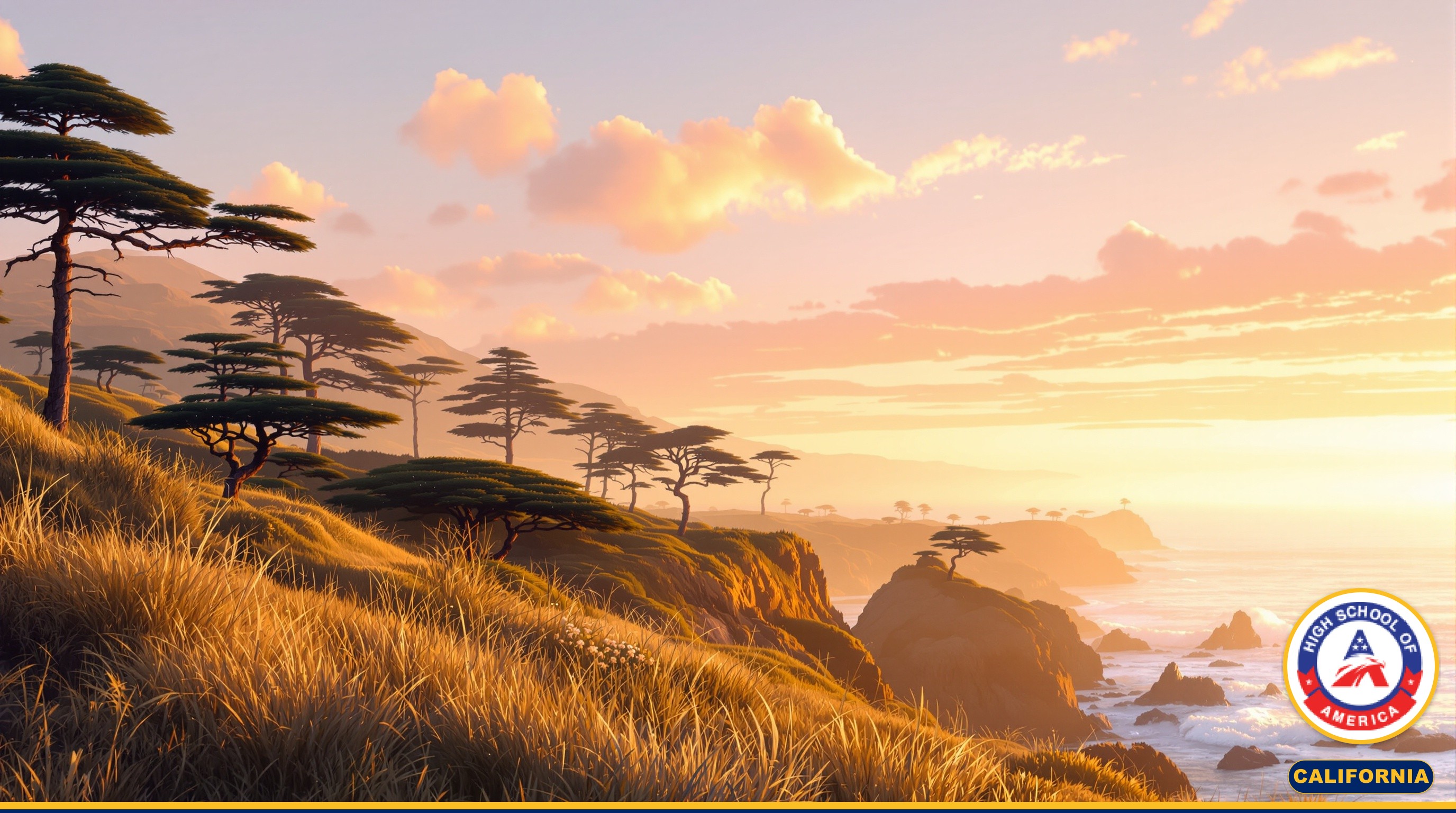California Pacific coastline at early morning