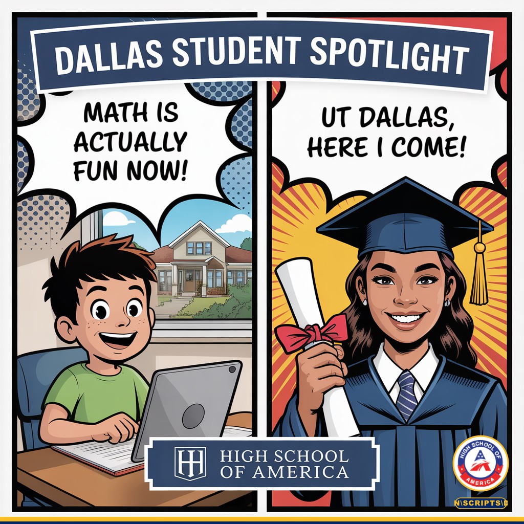 Dallas Student Spotlight comic