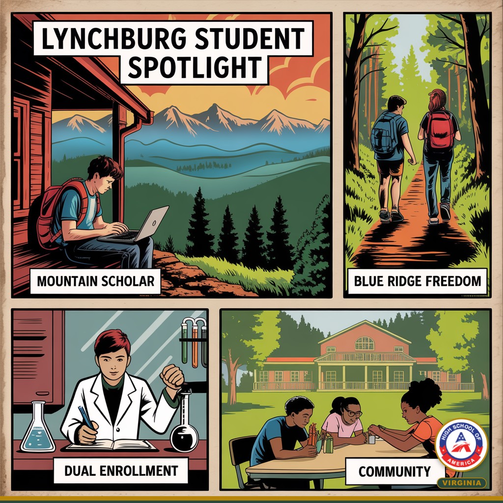 Lynchburg Student Spotlight comic infographic