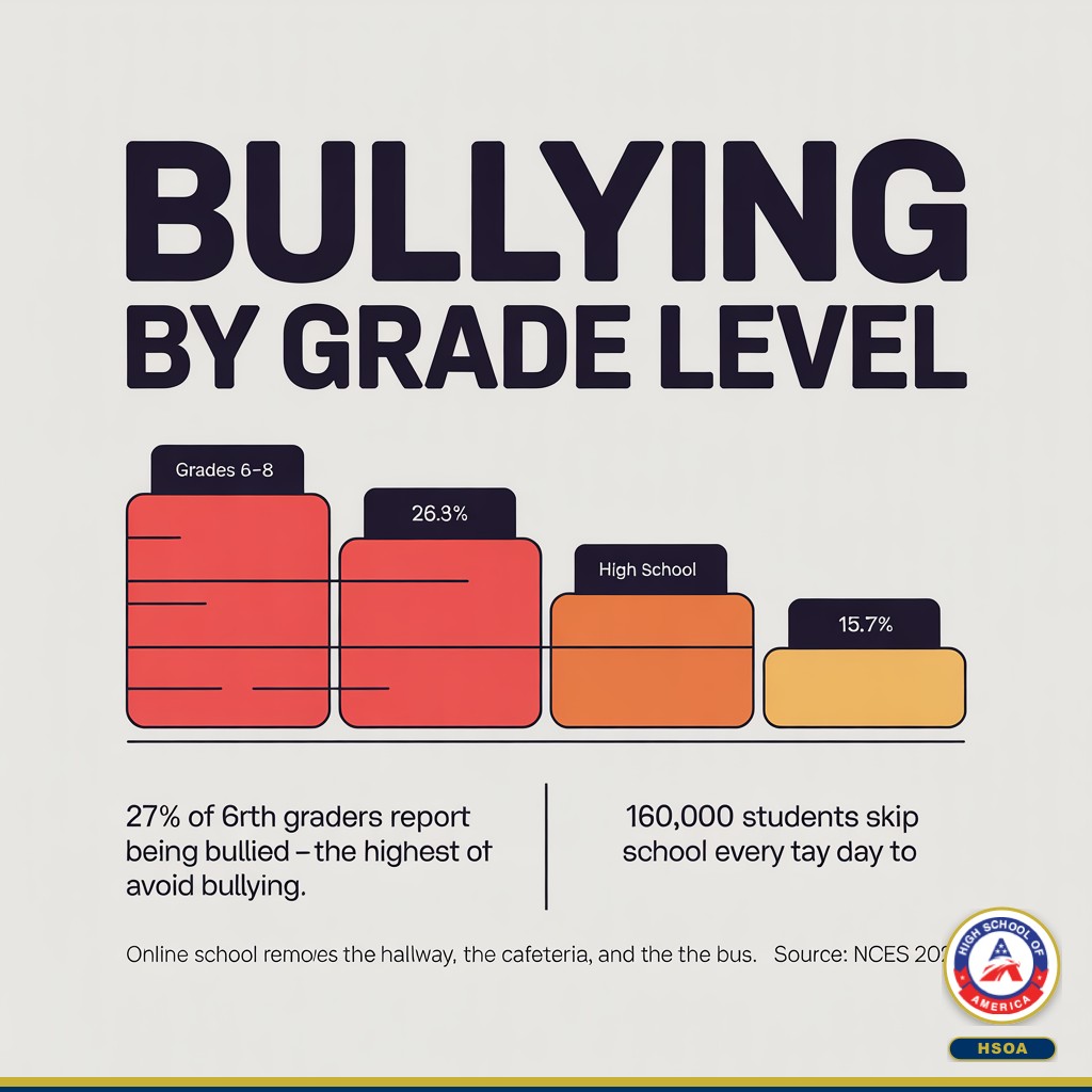 Bullying rates peak in grades 6-8