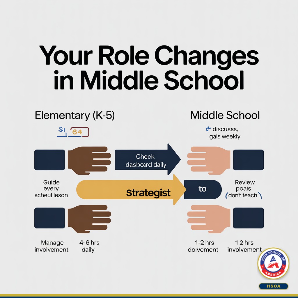 Parent role shift from co-teacher to strategist