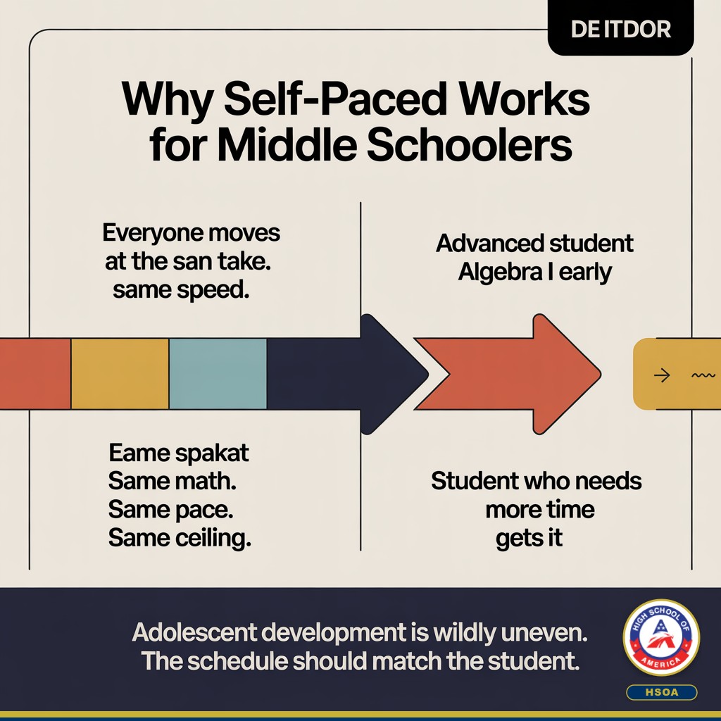 Flexible pacing comparison for grades 6-8