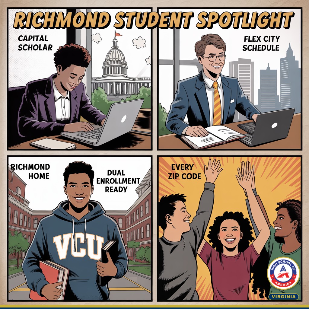 Richmond Student Spotlight comic infographic