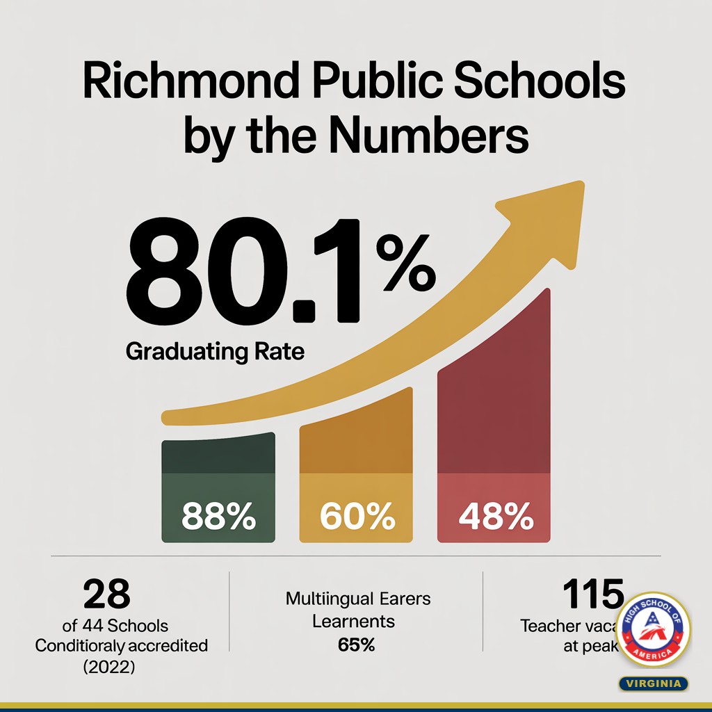 Richmond Public Schools performance data infographic