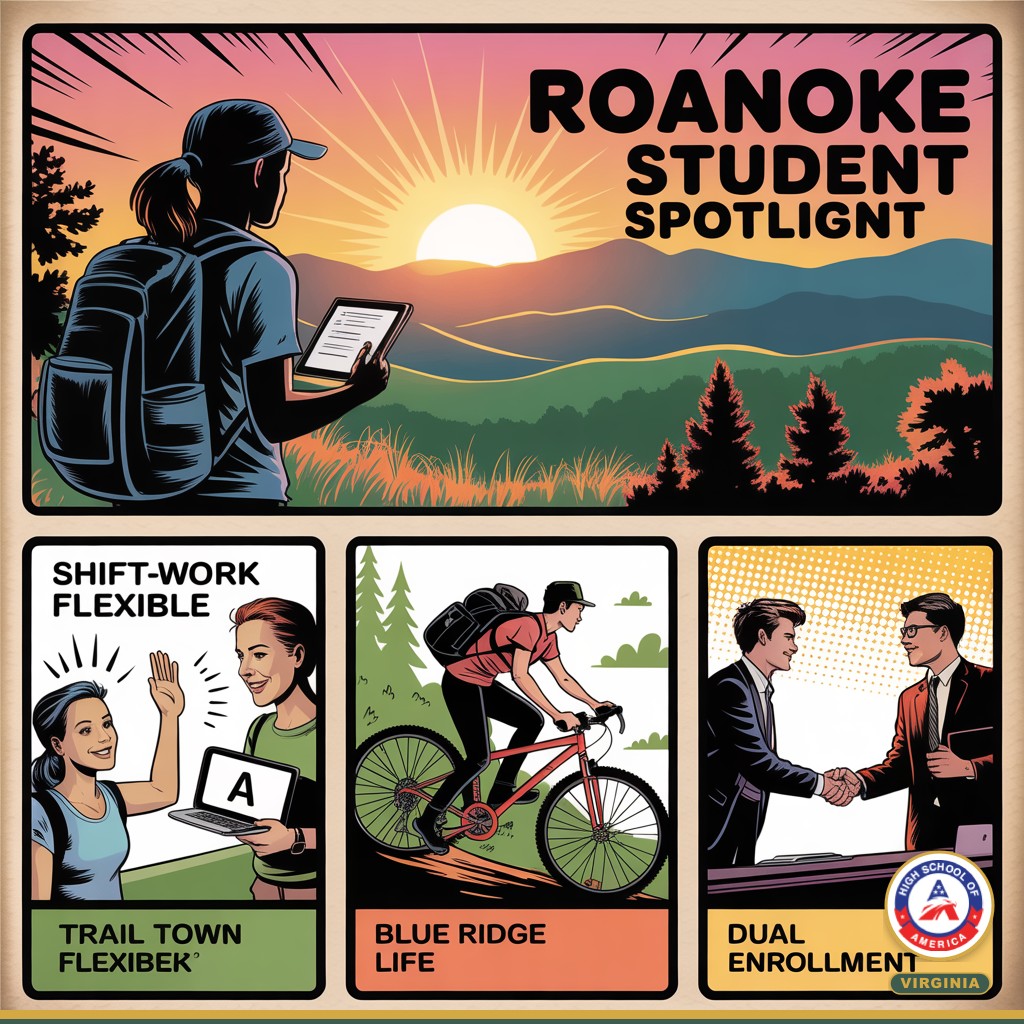 Roanoke Student Spotlight comic infographic
