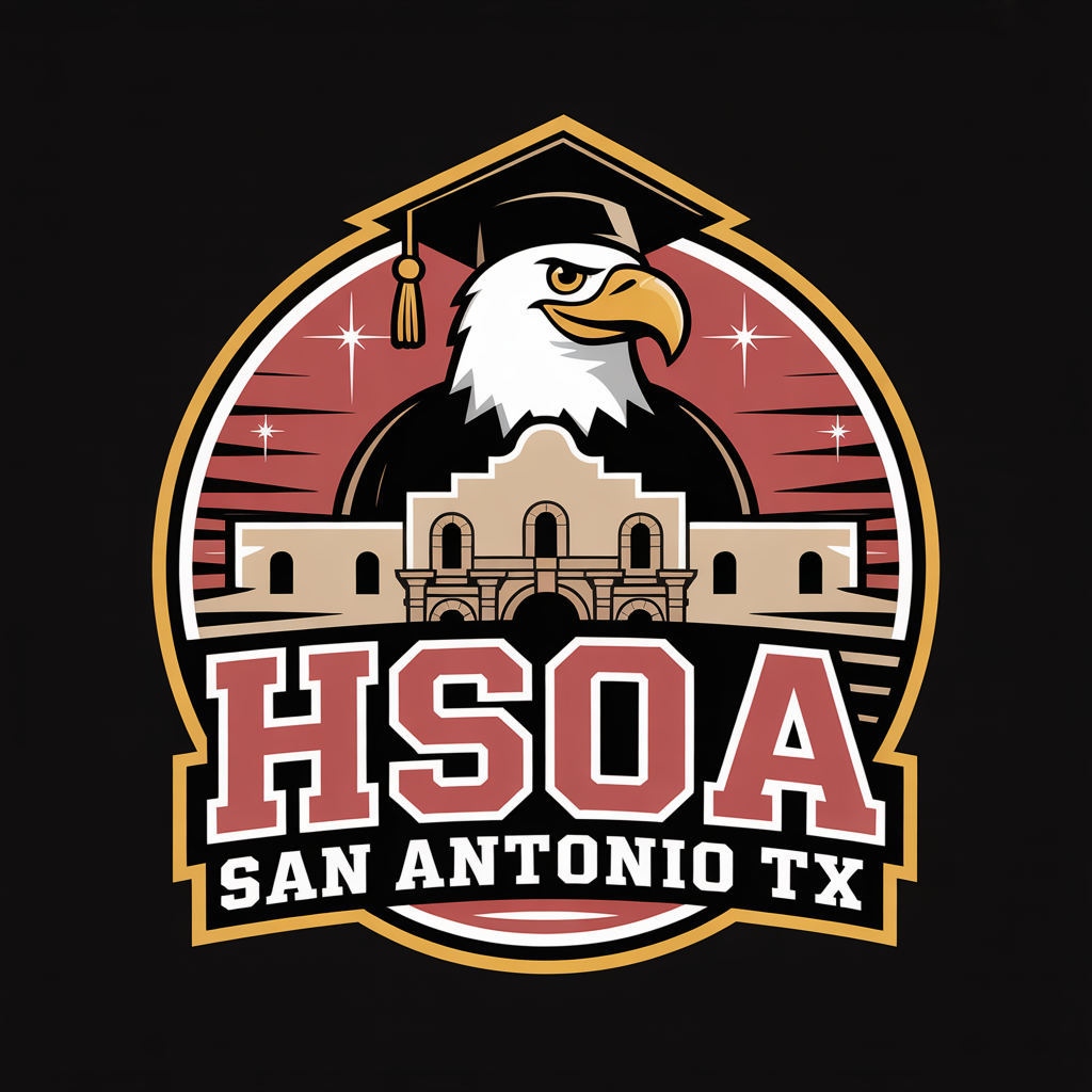 High School of America eagle mascot for San Antonio