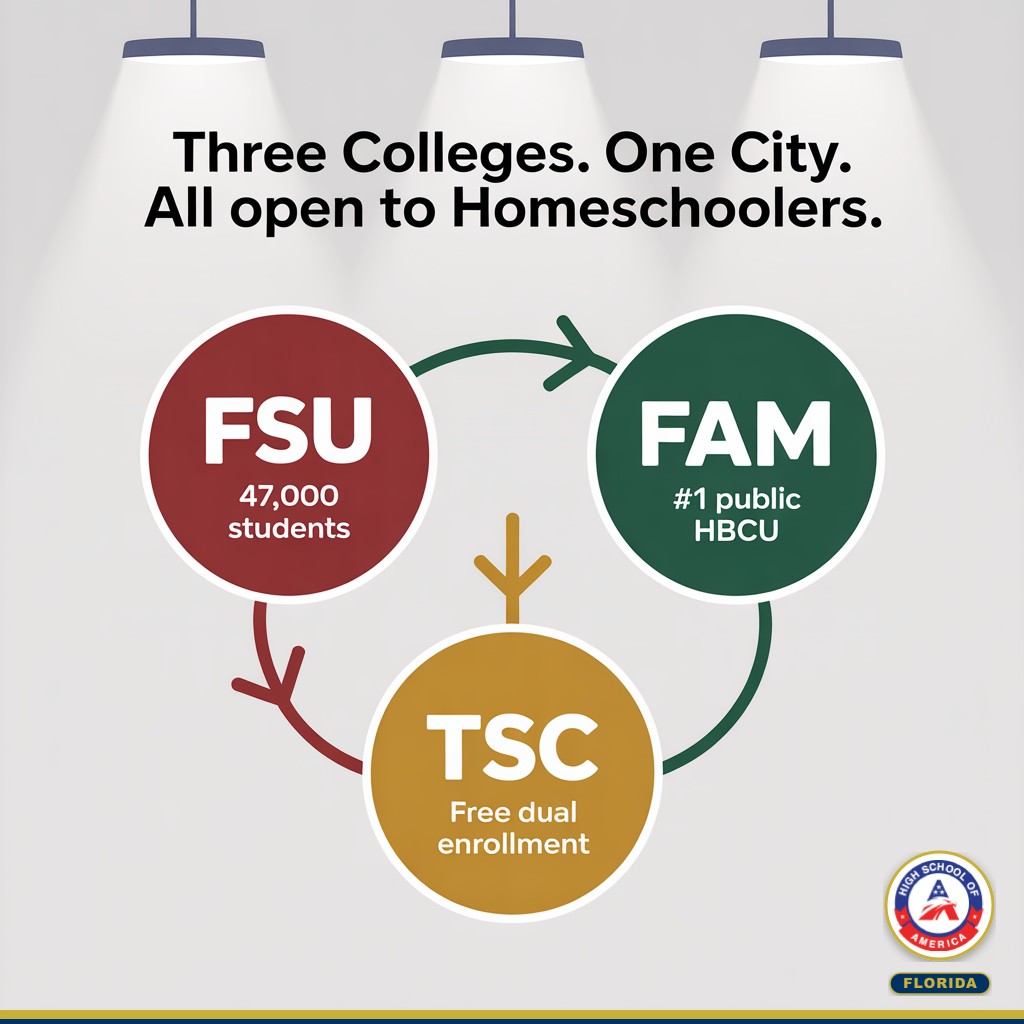 Three-institution dual enrollment pathway - FSU, FAMU, TSC all in Tallahassee
