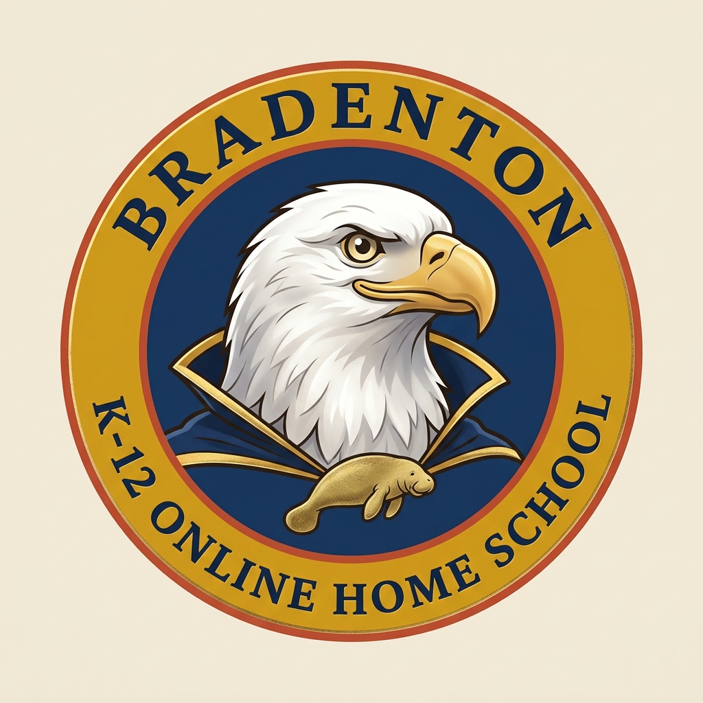 Bradenton K-12 online home school, accredited and paced to the kid in front of y badge