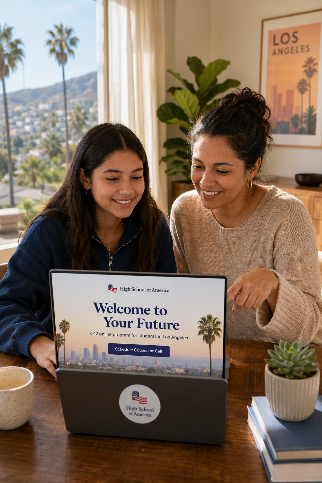 How to start online home school in Los Angeles with parent guidance and academic counselor support