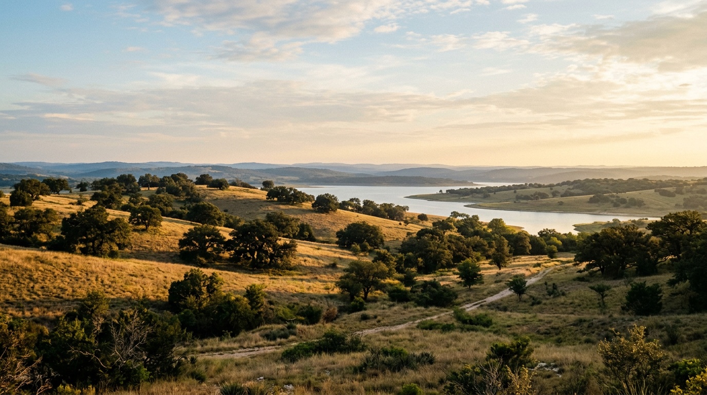Killeen online homeschool: the rolling Central Texas countryside near Killeen and Belton Lake