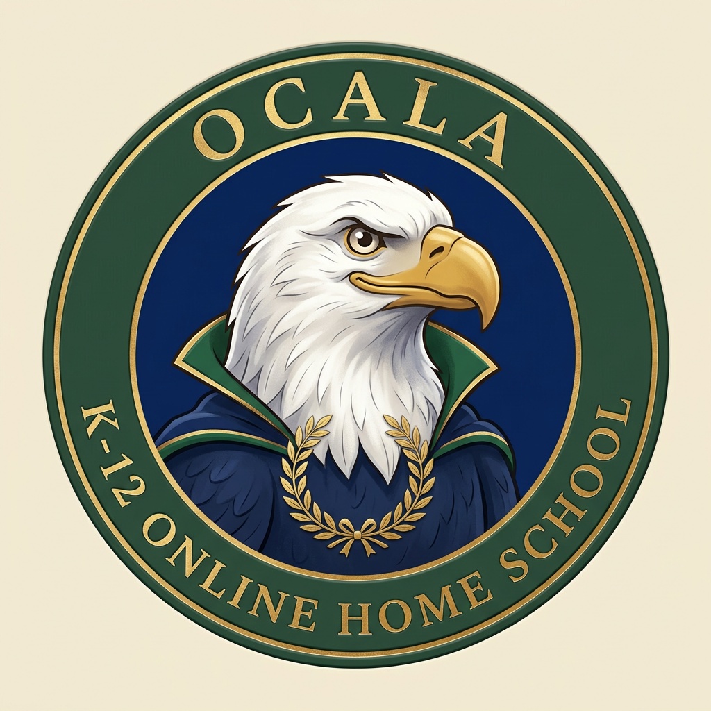 Ocala K-12 Online Home School, High School of America badge