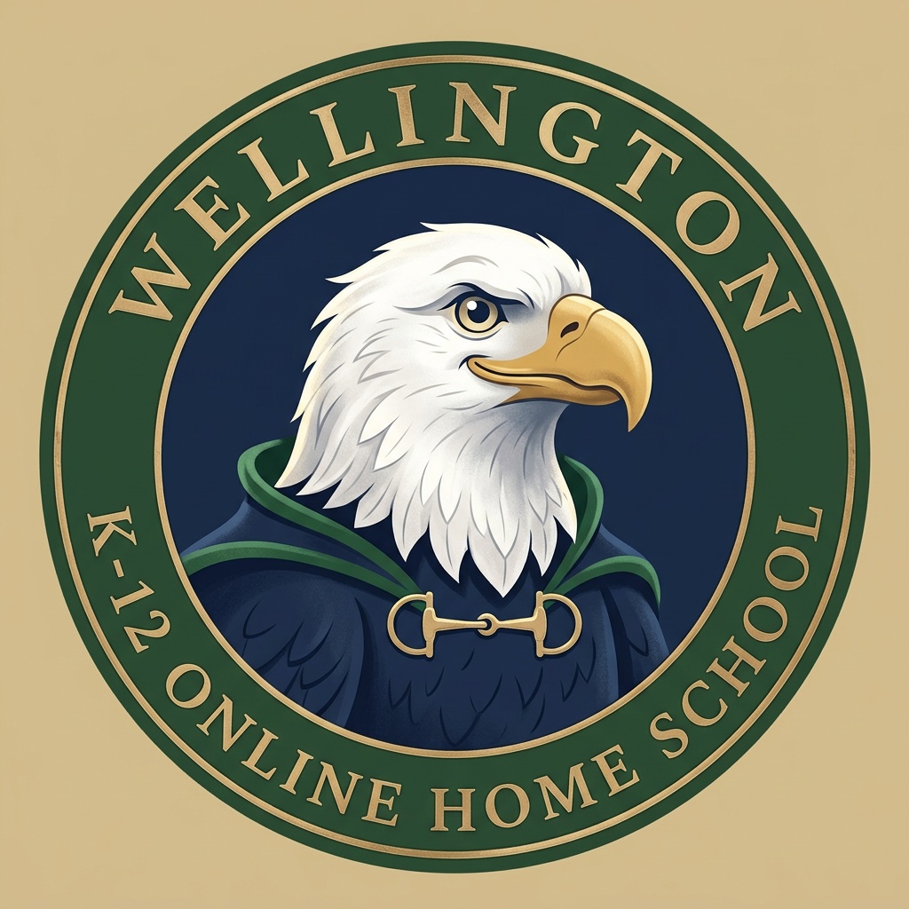 Wellington K-12 online home school, accredited and paced to the kid in front of badge