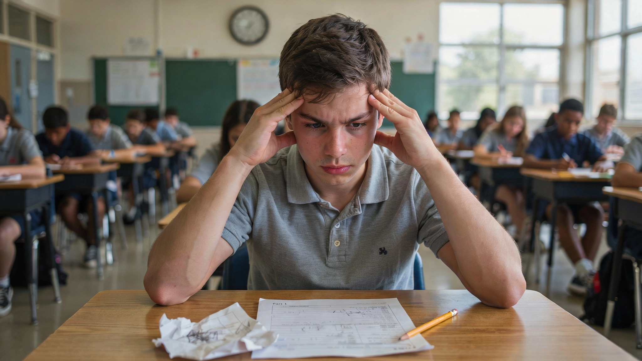 ADHD Student Standardized Test Struggle
