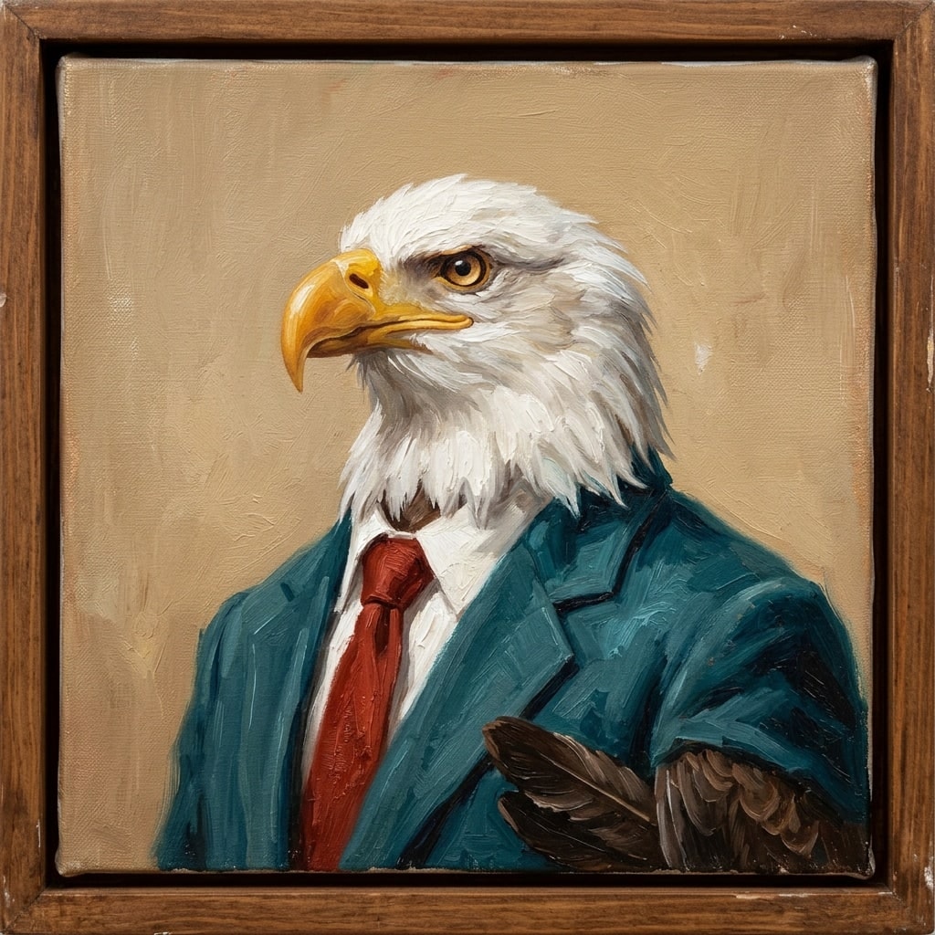 Atlantic City online homeschool: the High School of America eagle as head of school