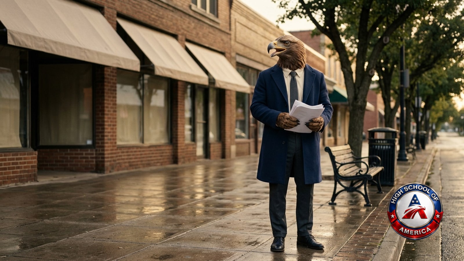 Teaneck online homeschool: the eagle on the township's commercial street