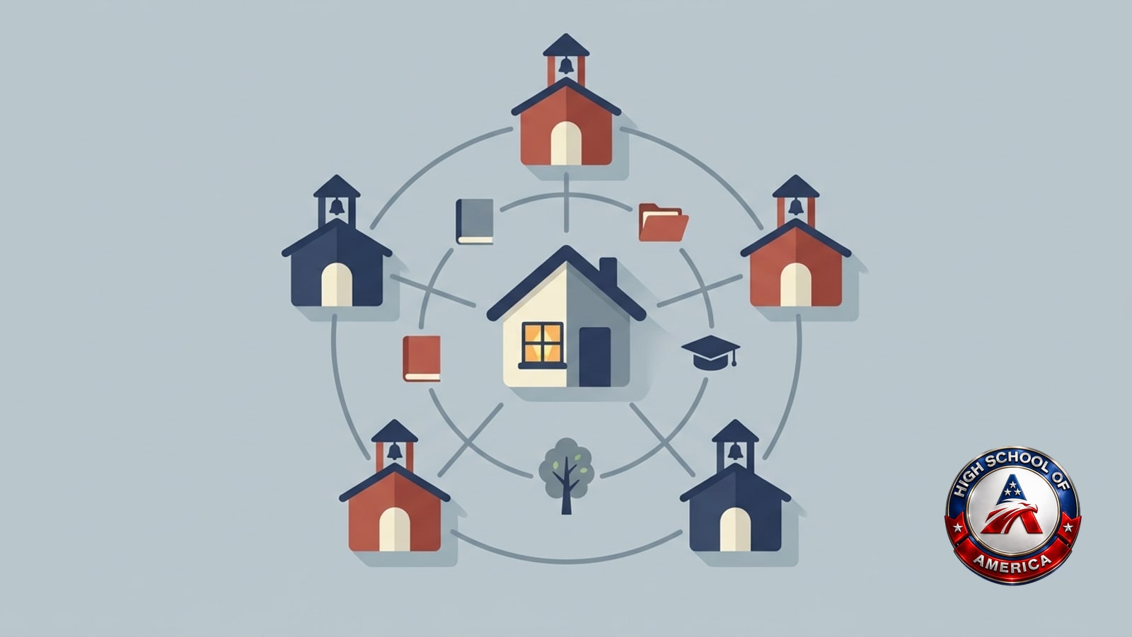 How Haverford Township online homeschool support reaches one household from five directions